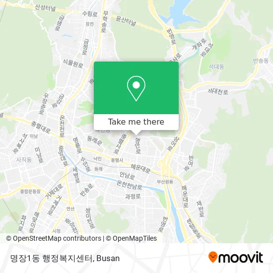 명장1동 행정복지센터 map