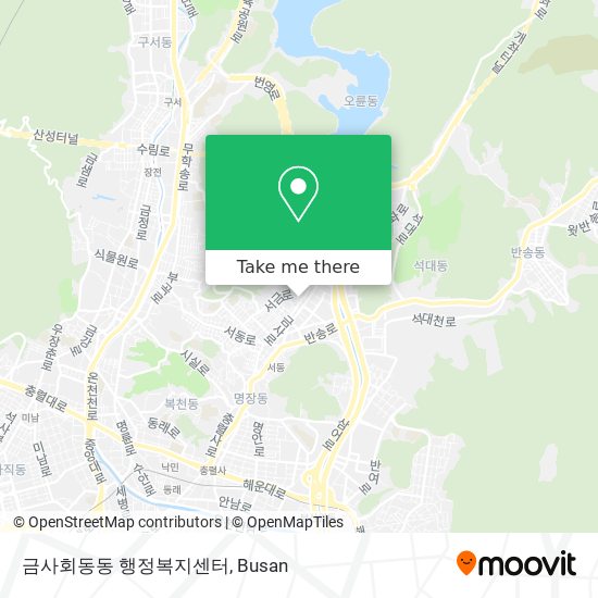 금사회동동 행정복지센터 map