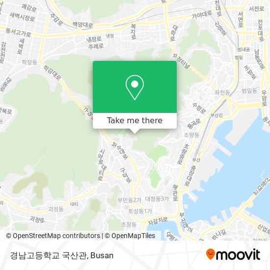 경남고등학교 국산관 map