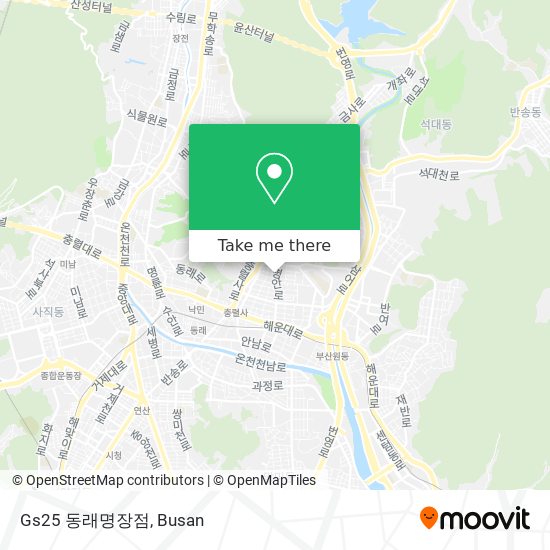 Gs25 동래명장점 map