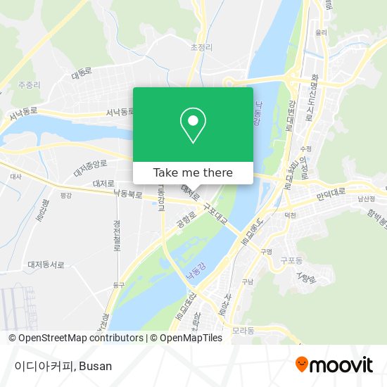 이디아커피 map