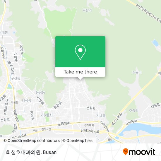 How to get to 최철호내과의원 in Busan by Light Rail, Metro or Bus?