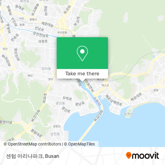 센텀 마리나파크 map