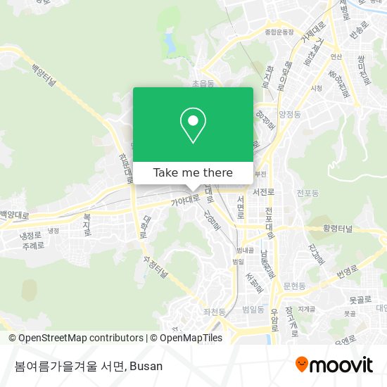 봄여름가을겨울 서면 map