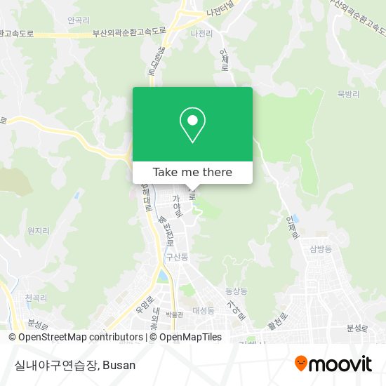 실내야구연습장 map