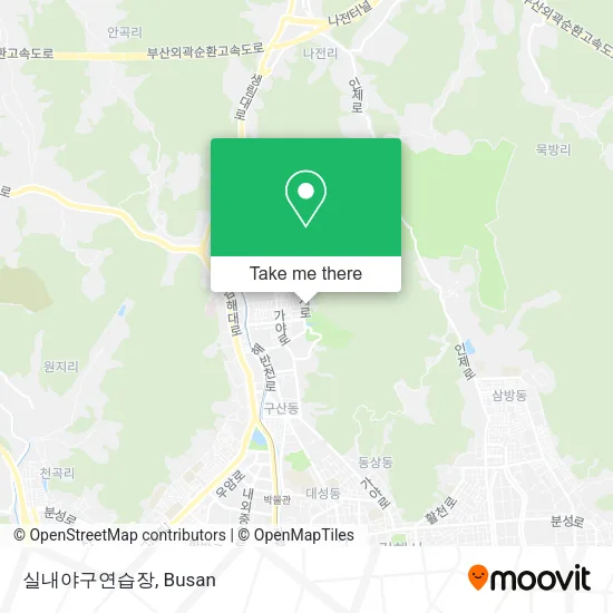 실내야구연습장 map