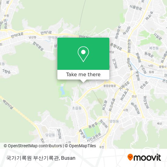 국가기록원 부산기록관 map