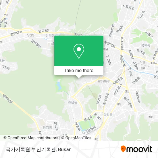 국가기록원 부산기록관 map