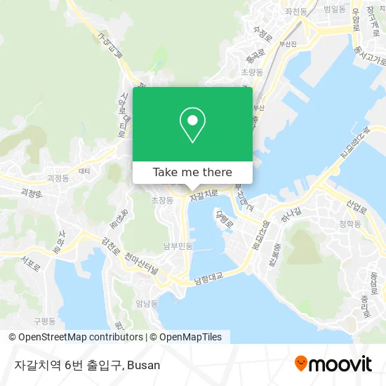 자갈치역 6번 출입구 map