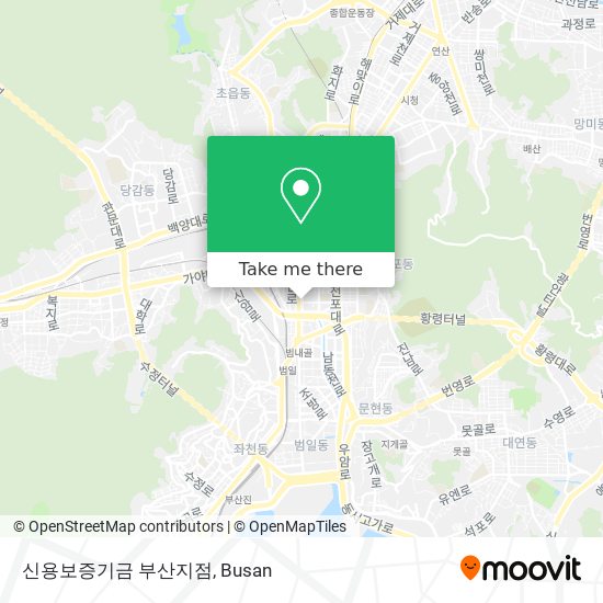 신용보증기금 부산지점 map