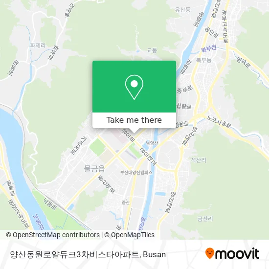 양산동원로얄듀크3차비스타아파트 map