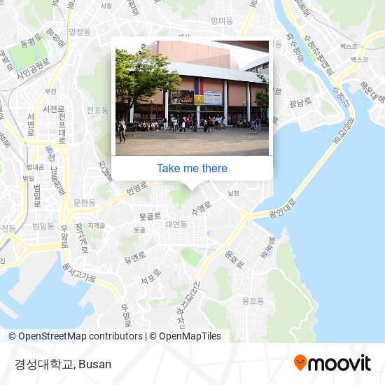 경성대학교 map