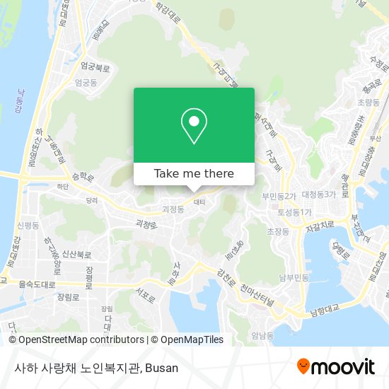 사하 사랑채 노인복지관 map