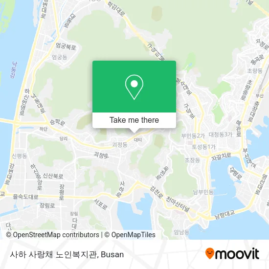 사하 사랑채 노인복지관 map