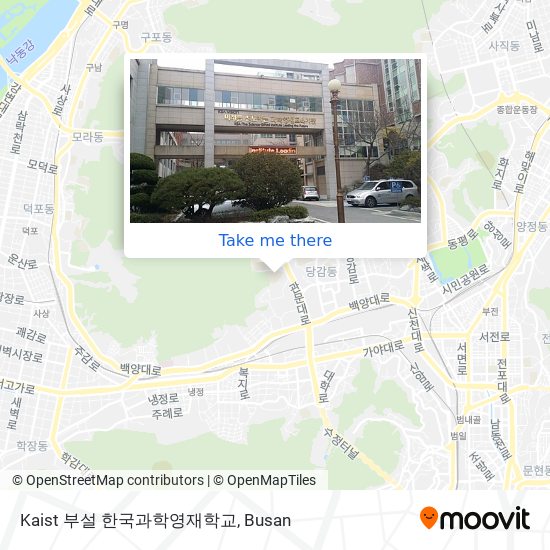 Kaist 부설 한국과학영재학교 map