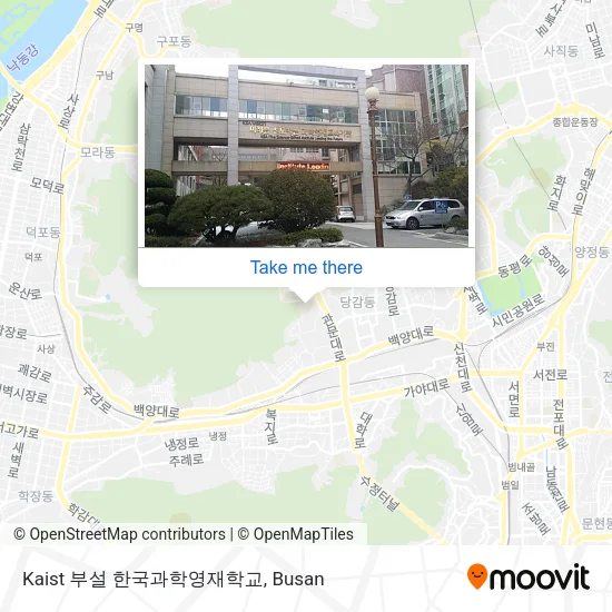 Kaist 부설 한국과학영재학교 map
