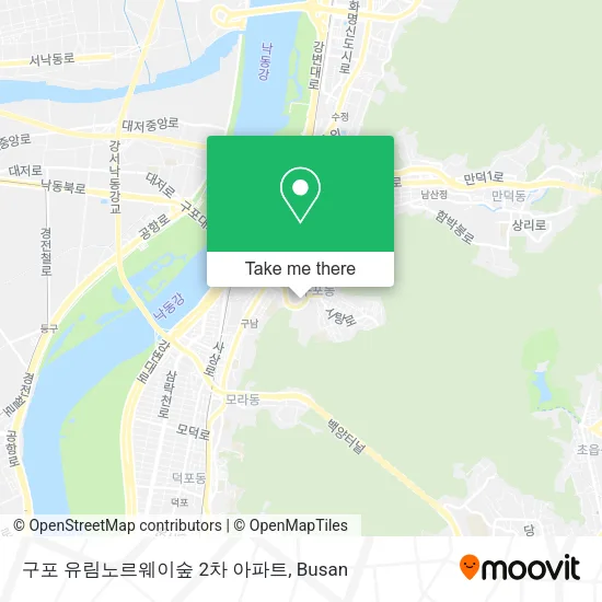 구포 유림노르웨이숲 2차 아파트 map