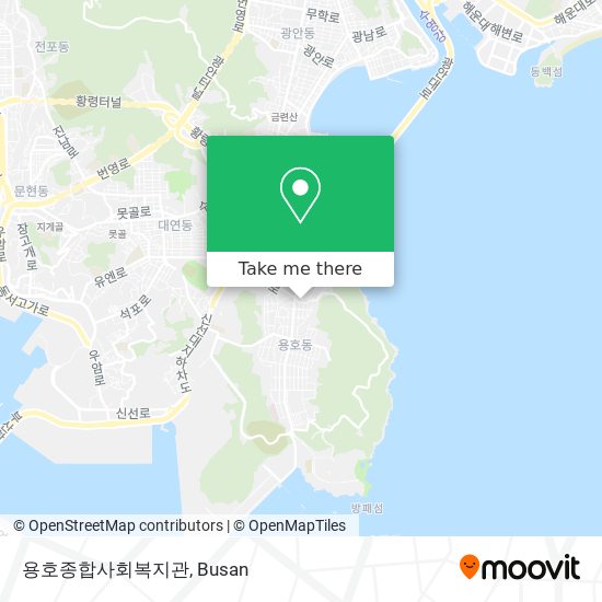 용호종합사회복지관 map