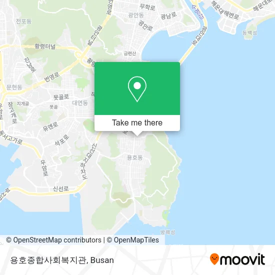 용호종합사회복지관 map