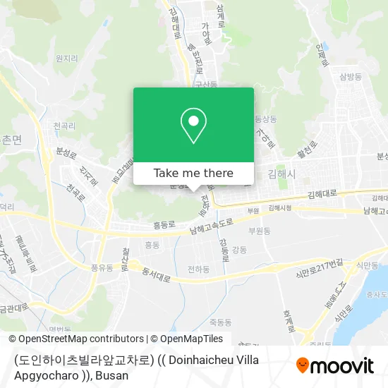 (도인하이츠빌라앞교차로) (( Doinhaicheu Villa Apgyocharo )) map