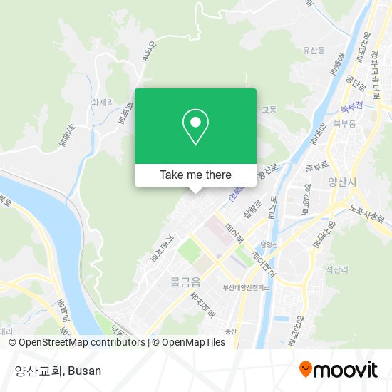 양산교회 map