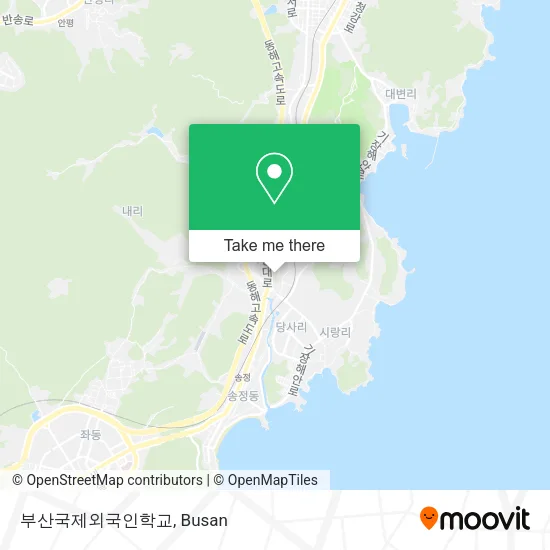 부산국제외국인학교 map