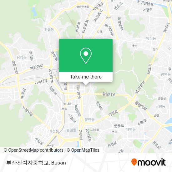 부산진여자중학교 map
