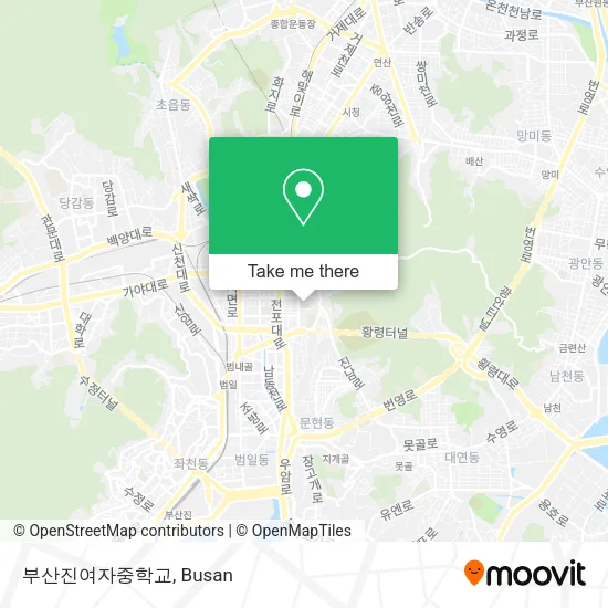 부산진여자중학교 map