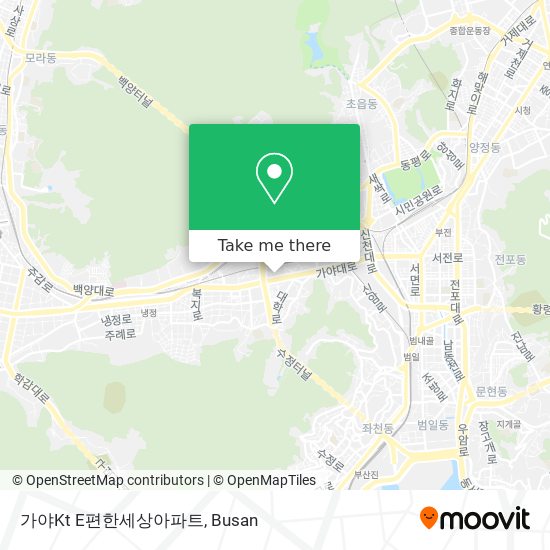 가야Kt E편한세상아파트 map