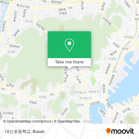 대신초등학교 map