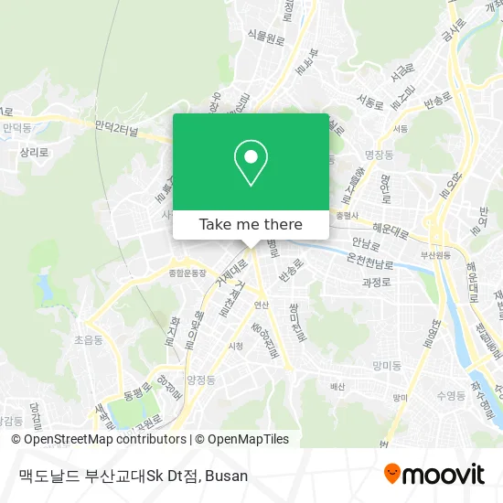 맥도날드 부산교대Sk Dt점 map