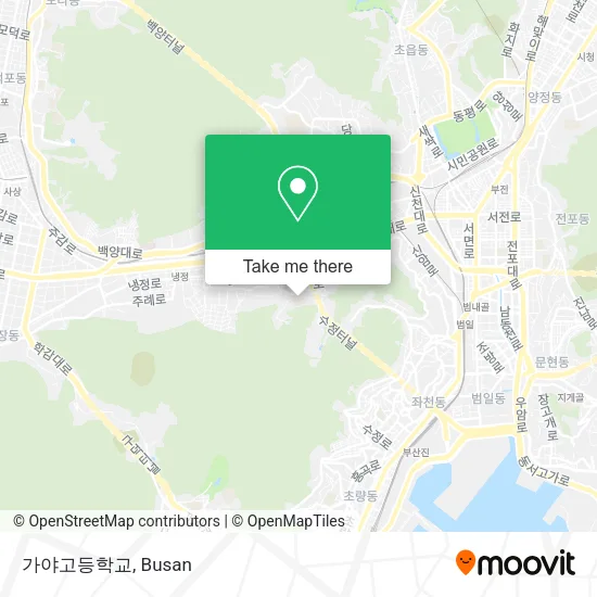 가야고등학교 map