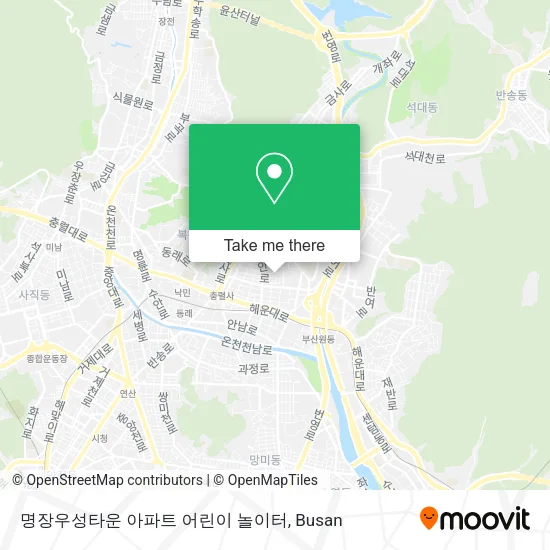 명장우성타운 아파트 어린이 놀이터 map