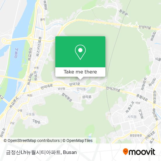 금정산Lh뉴월시티아파트 map