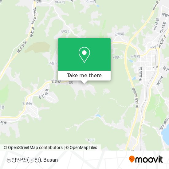 How to get to 동양산업(공장) in 해운대구 by Bus or Metro?