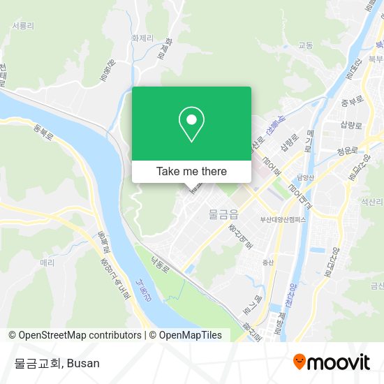 물금교회 map