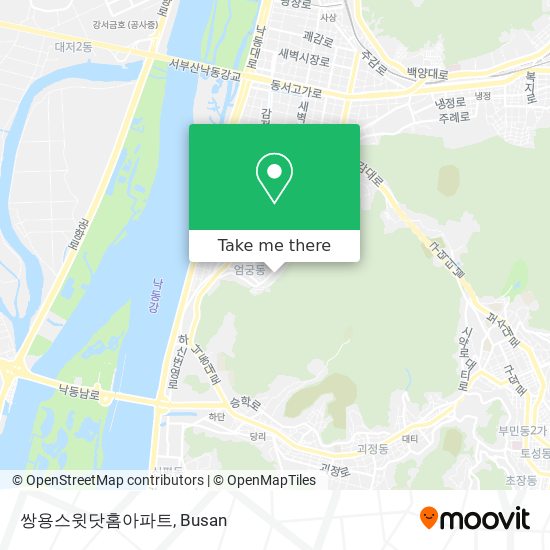 쌍용스윗닷홈아파트 map
