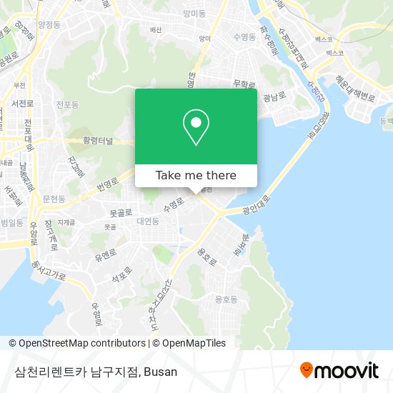 삼천리렌트카 남구지점 map