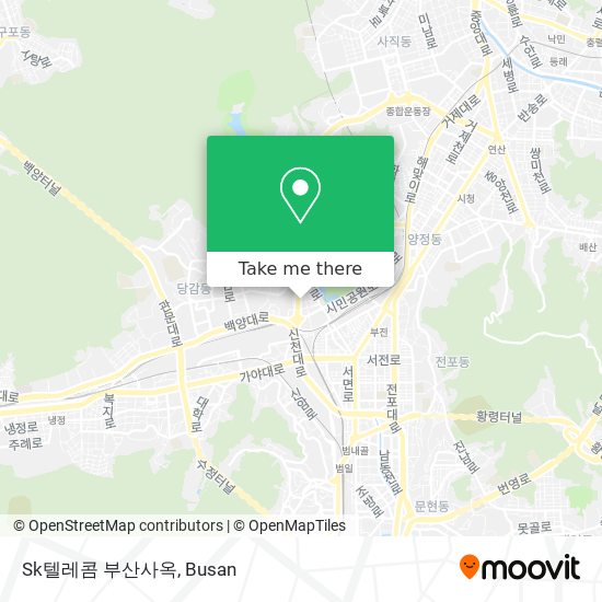 Sk텔레콤 부산사옥 map