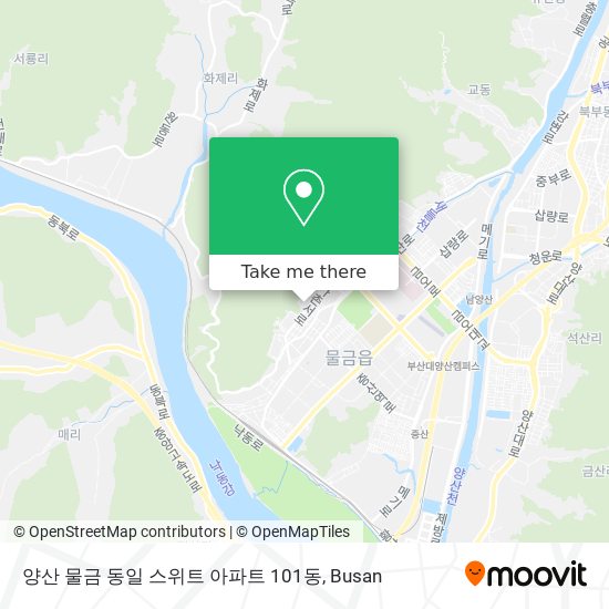 양산 물금 동일 스위트 아파트 101동 map