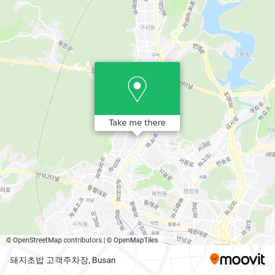 돼지초밥 고객주차장 map