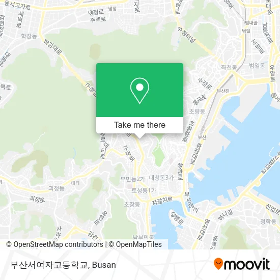 부산서여자고등학교 map