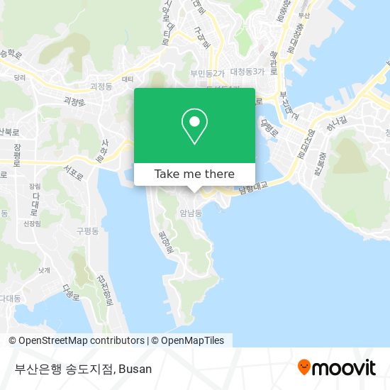 부산은행 송도지점 map