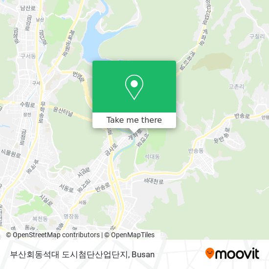 부산회동석대 도시첨단산업단지 map