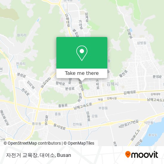 자전거 교육장, 대여소 map