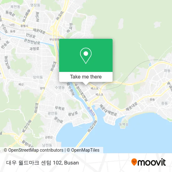대우 월드마크 센텀 102 map