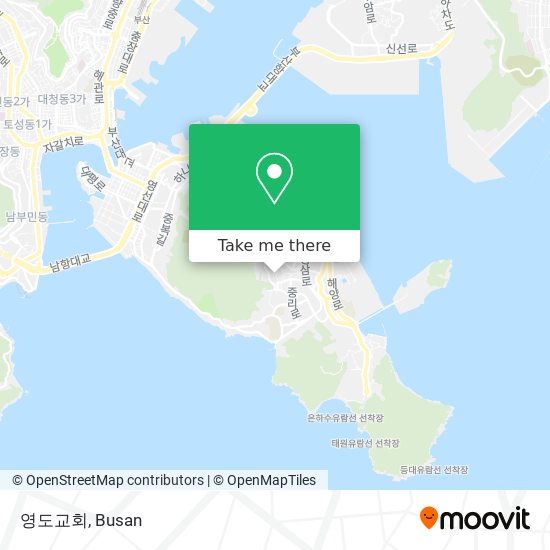 영도교회 map