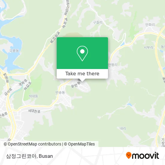 삼정그린코아 map