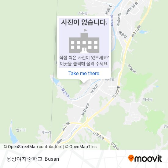 웅상여자중학교 map