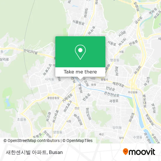 새한센시빌 아파트 map